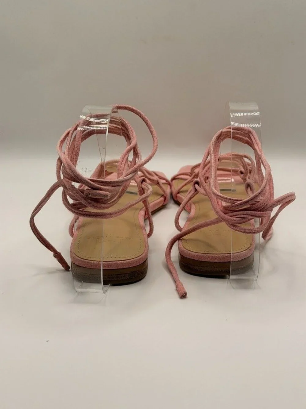 Marc Fisher LTD Womens Mahalia Strappy Leather Sandal In Pink Sz 8 M